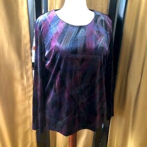 Briggs New York Long Sleeve Evening Blouse